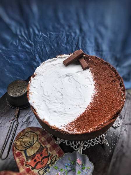 No Bake Chocolate Peanut Butter Cheesecake - Shades Of Moon - Mehak Sharma