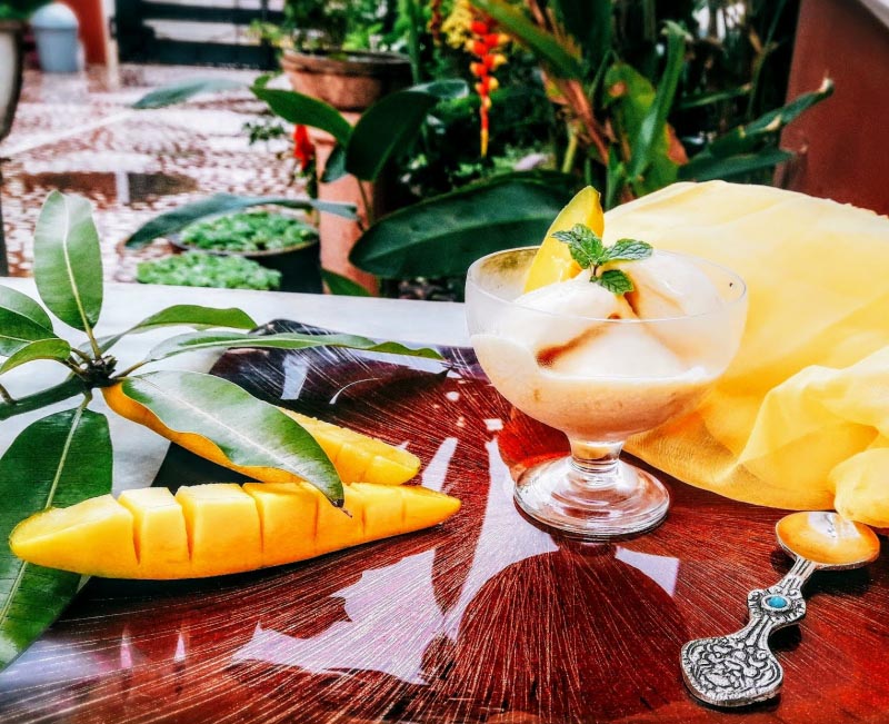 No-Cook No Churn Mango Ice Cream