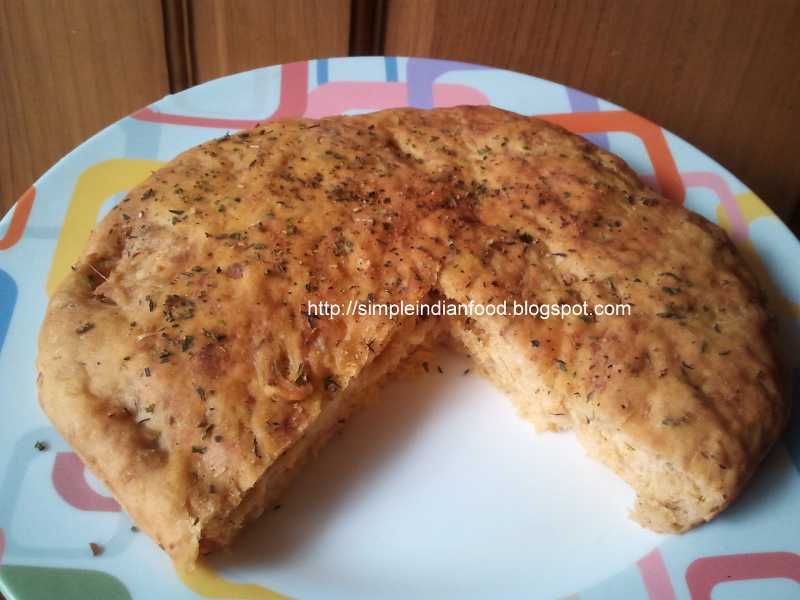 No Knead Cheese Focaccia