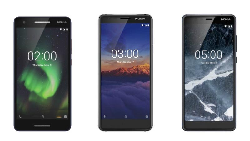 Nokia 5.1, Nokia 3.1 And Nokia 2.1 Officially Launched In India