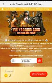 NonoLive App :Get Free Pubg Mobile Uc, Amazon Gift Cards, Coins - Vlivetricks