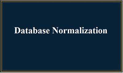 Normalization In Dbms And Different Normal Forms In Dbms