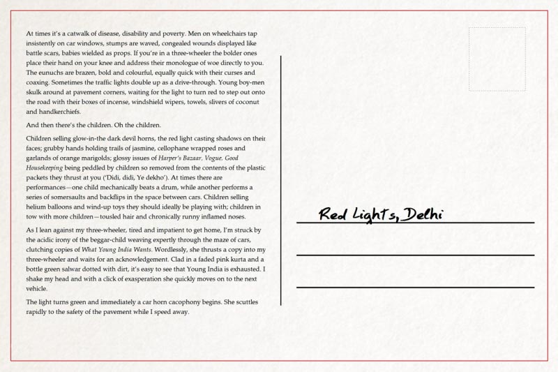 Notes From Delhi: Red Lights