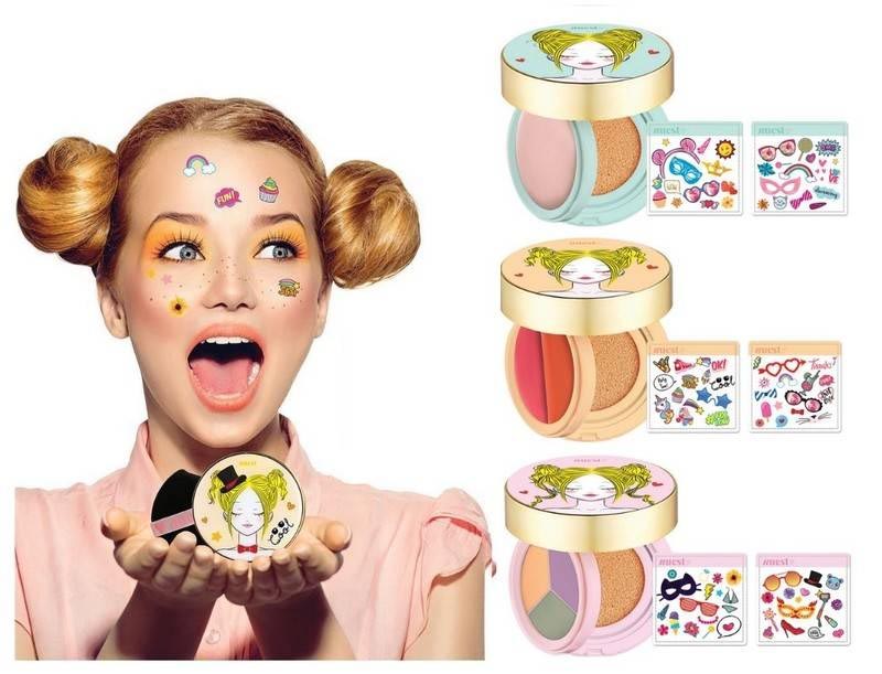 Nuest Cosmetics Launches Layered Cushion Compacts With Emoji Stickers - Handmade Reviews