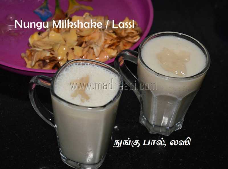 Nungu Lassi Milkshake Recipe | Hotel Style Ice-Apple Recipe | Summer Spl