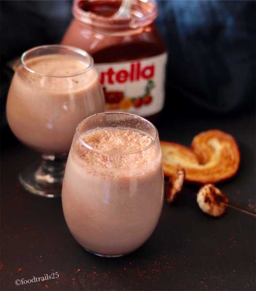 Nutella And Banana Milkshake - Food-trails
