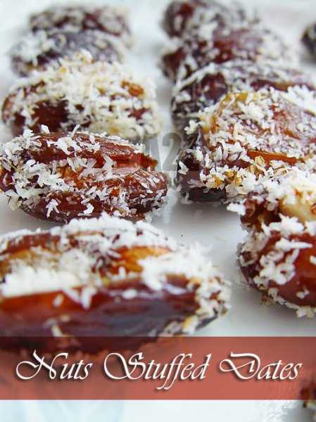 Nuts Stuffed Dates - Guilt Free Snack