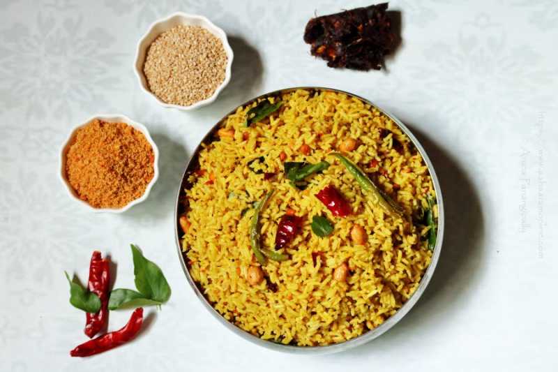 Nuvvula Chintapandu Pulihora | Tamarind Rice With Roasted Sesame Powder » ãhãram