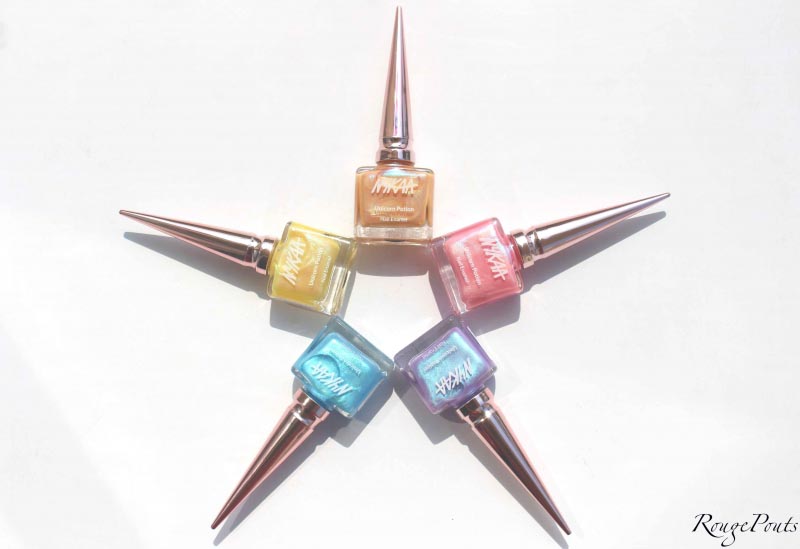 Nykaa Unicorn Potion Nail Enamel Review And Swatches - RougePouts