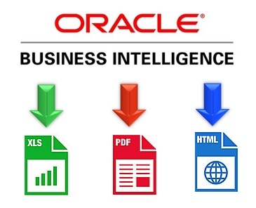 OBIEE Dashboard Export To Excel PDF HTML Using Custom Links
