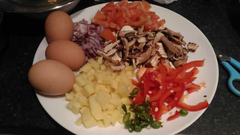 OIL FREE OMELETTE - EGG And MUSHROOM Omelette