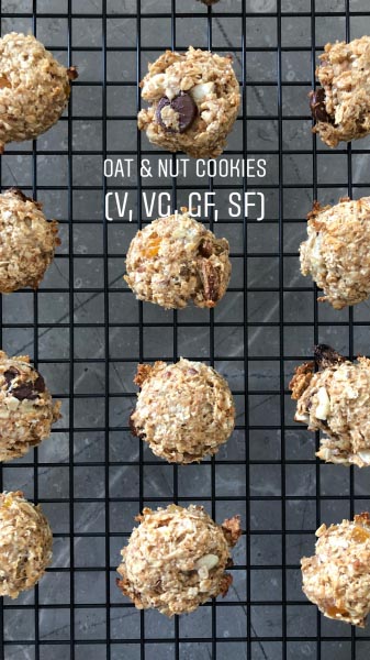 Oat + Nut Cookies {VG} {GF} {SF} And Seriously YUM! - Joie De Vivre