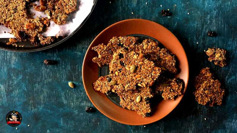 Oats And Seeds Cracker | Oats & Seeds Chikki - Video Recipe