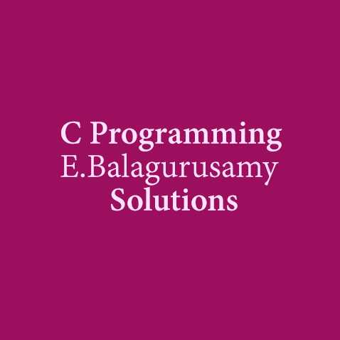 Object Oriented Programming In ANSI C By Balaguruswamy PDF Download - E-BOOKSKART
