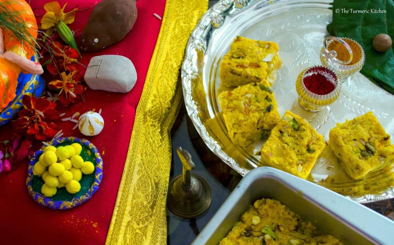 Of Nostalgia & Adventure - A Memorable Ganesh Chaturthi With "Mango Kalakand/ Aam Kalakand"