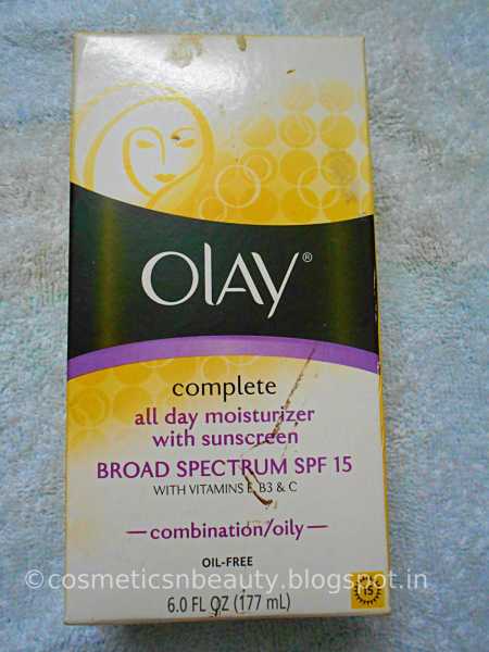Olay Complete All Day Moisturizer With Sunscreen For Combination | Oily Skin Review