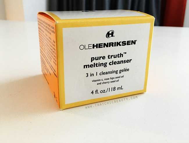 Olehenriksen Pure Truth Melting Cleanser - Review - That Chic Beauty