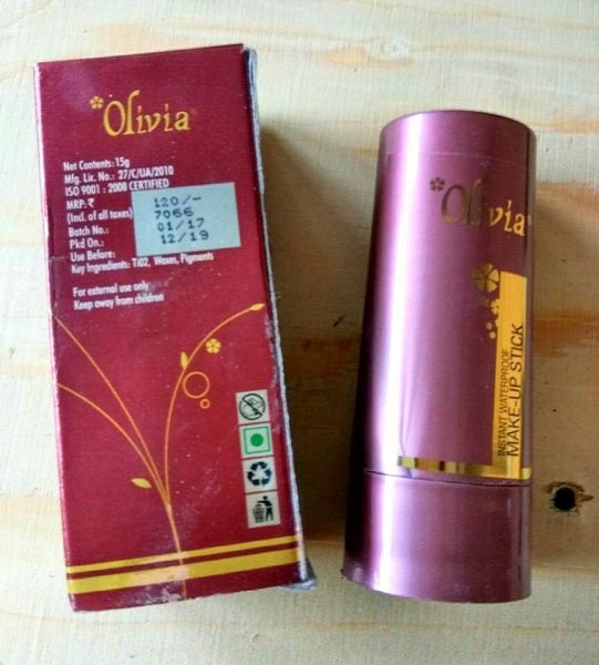 Olivia Makeup Stick Foundation, Review & Swatches
