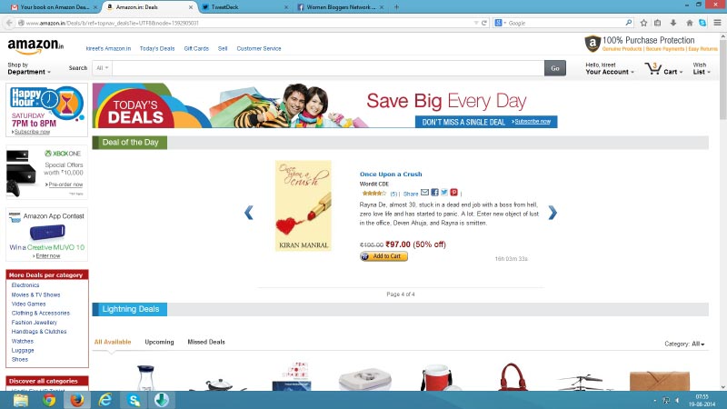 On Amazon Deal Of The Day Once Upon A Crush