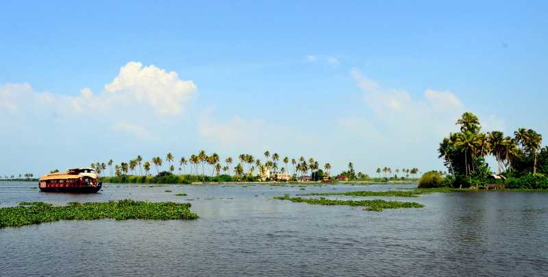 On A Houseboat In Kerala