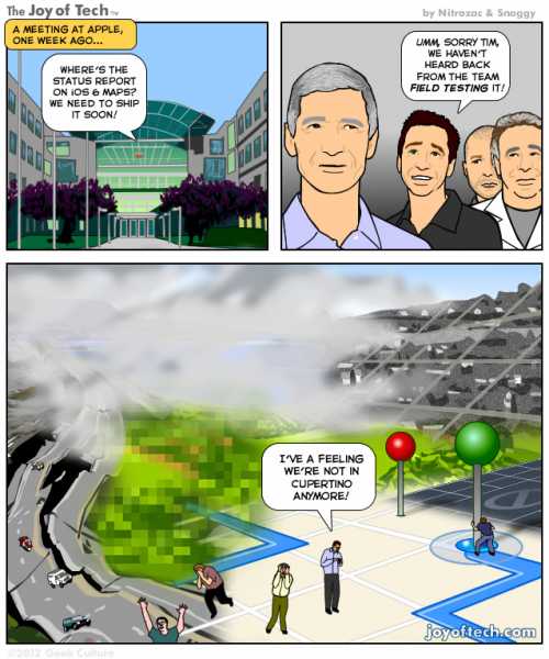 On A Road Trip With Apple Maps