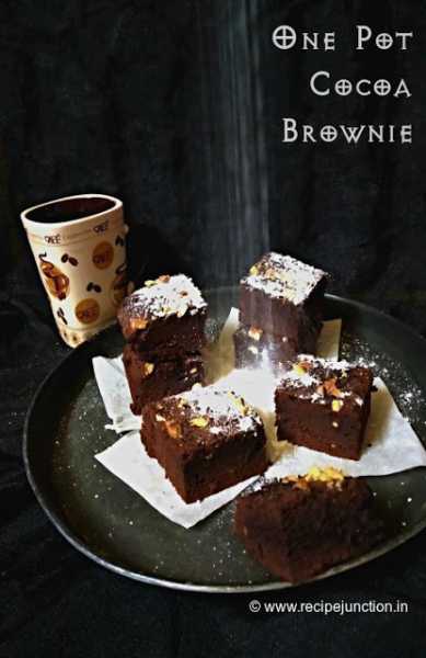 One Bowl Nutty Cocoa Brownies