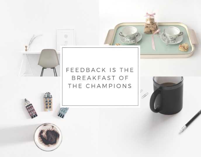 One Minute Reprimand - Feedback Is The Breakfast Of The Champions