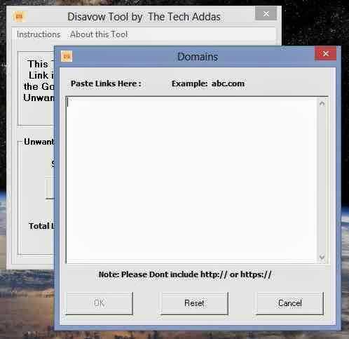 One Tool To Disavow All The Bad Links - Disavow File Generator