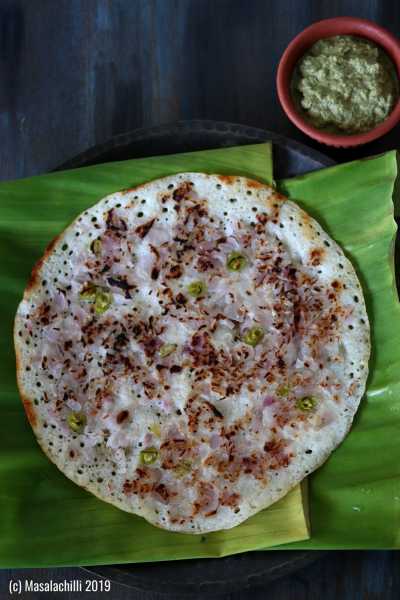 Onion Uttapam (Easy South Indian Breakfast Recipe) - Masalachilli - A Celebration Of Indian Vegetarian Cooking, With A Twist!