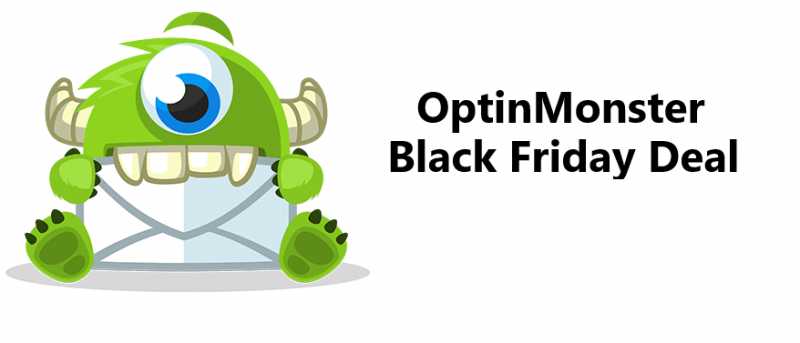 OptinMonster Black Friday/Cyber Monday Deal 2018 50% Off Discount