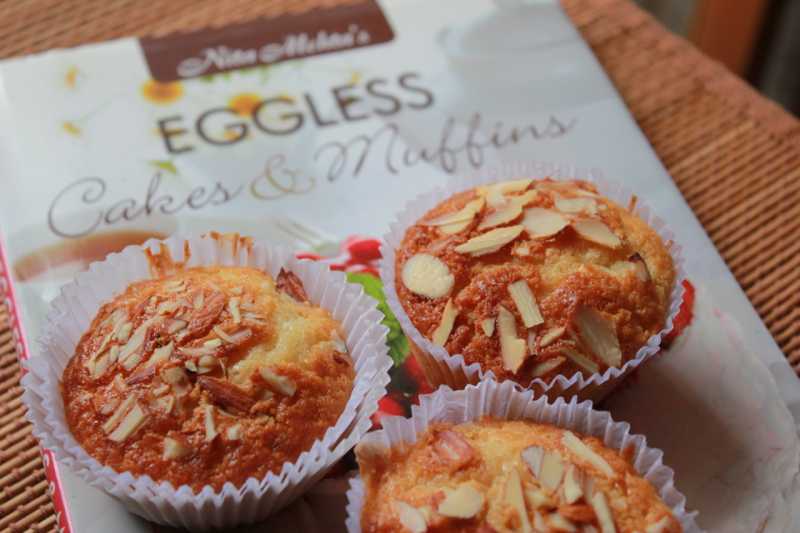Orange Almond Eggless Muffins | Cupcakes
