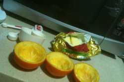 Orange Cake from freshly squeezed Orange juice - YUM! 