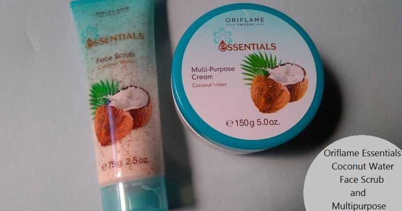 Oriflame Essentials Coconut Water Face Scrub And Multipurpose Cream Review