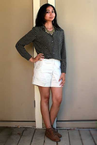 Oversized Block Print Shirt