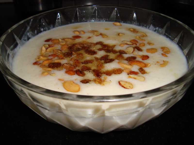 Paal Payasam (Sweet Milk Poridge)