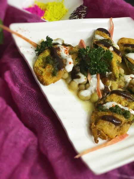 Paalak Patta Chaat - A Holi Recipe