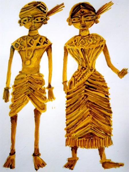 Painting The Dokra Art - LilCreativeKids