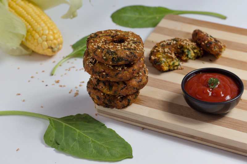 Palak Vada Or Spinach Fritters Recipe - Indian Vegetarian Recipes By Siddhi - Quick Recipes & Cooking Ideas