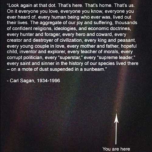 Pale Blue Dot- Carl Sagan
