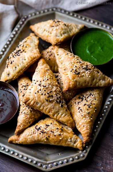 Paneer & Peas Triangles - Shweta In The Kitchen