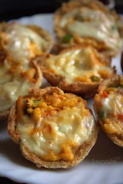 Paneer Pizza Cups In Appe Pan #SuperMomSuperRecipe Contest