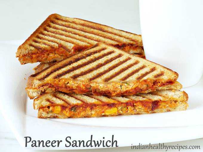 Paneer Sandwich Recipe | How To Make Paneer Sandwich Recipe