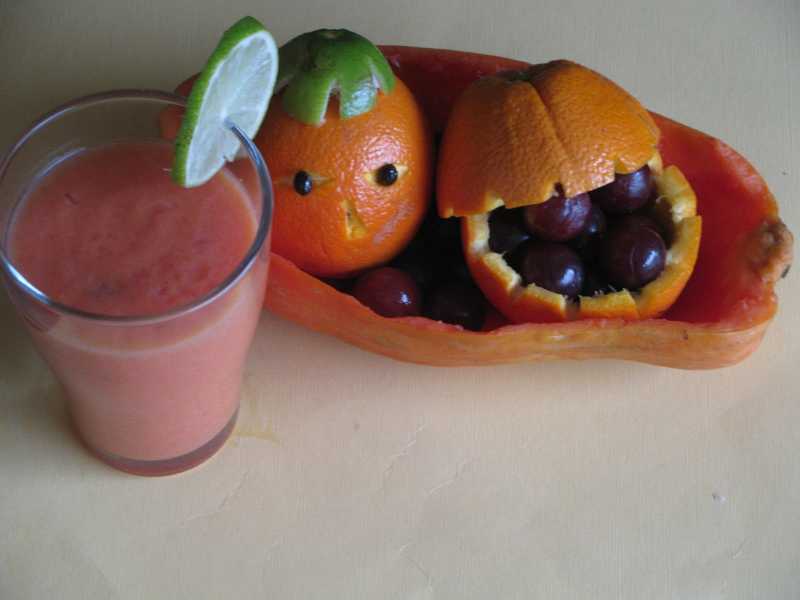 Papaya & Orange Smoothie