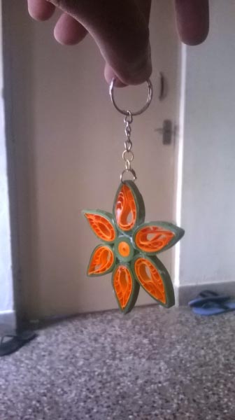 Paper Quilling Keychains
