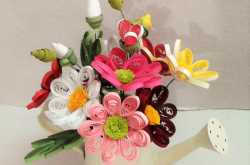 Paper quilled flowers
