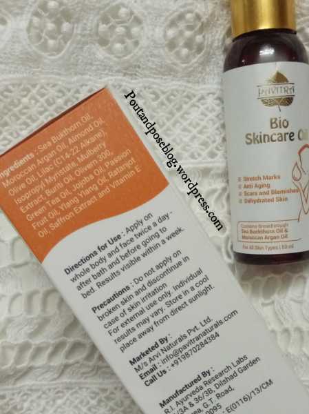 Pavitra Bio Skincare Oil Review