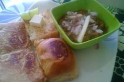 paw bhaji for breakfast 😤