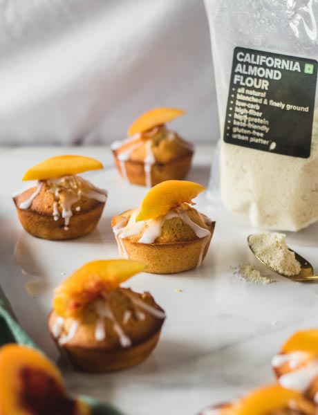 Peach Almond Financiers - The Cupcake Confession