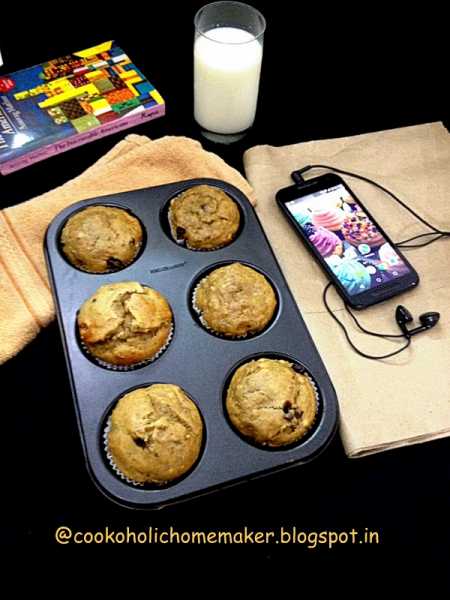 Peanut Butter Banana Chocochip Muffins