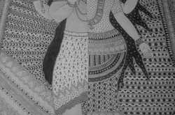 Pencil Sketch - Ardhanarishvara